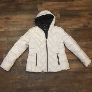 Guess Los Angeles white winter coat
